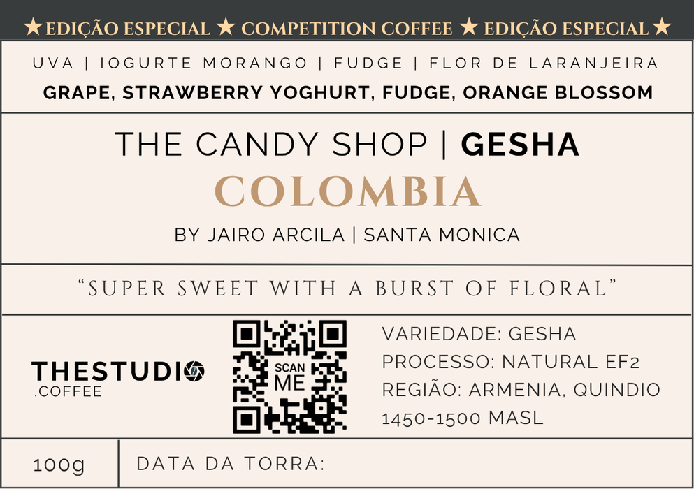 THE CANDY SHOP | GESHA Colombia