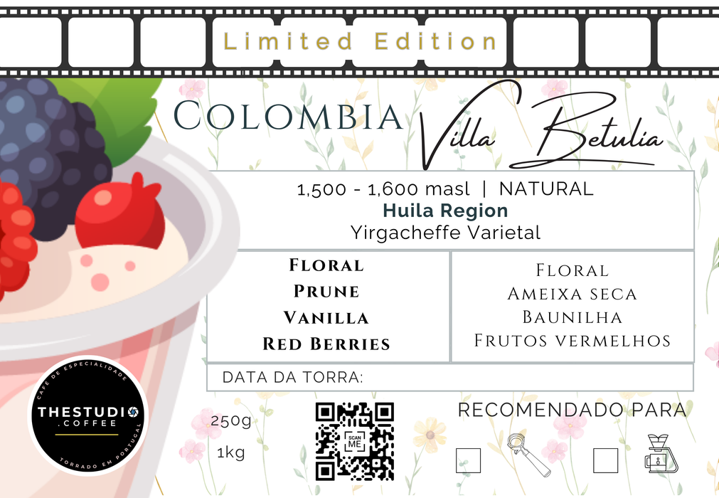 Colombia - Villa Betulia Yirgacheffe Natural (Limited Edition)