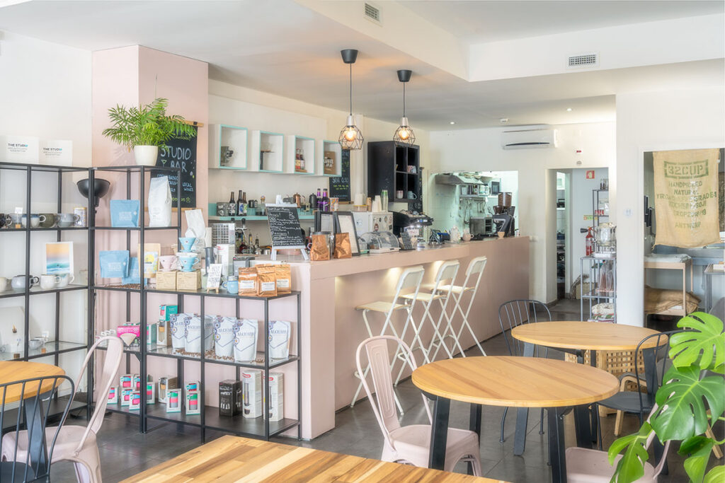 The Coffee Studio specialty coffee shop in Lagos Portugal